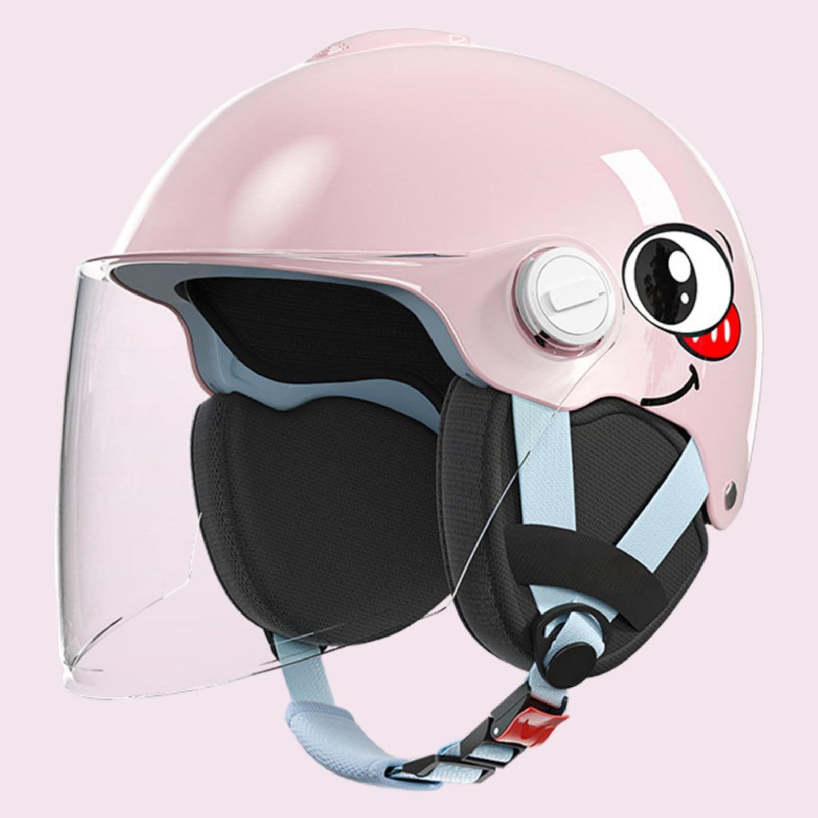 Amazon.co.jp: サンバイザー付きのおもしろバイクジェットヘルメット